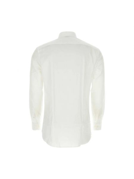 Haftowana koszula bawełniana Etro biała