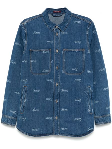 Denim skjorte Gucci blå