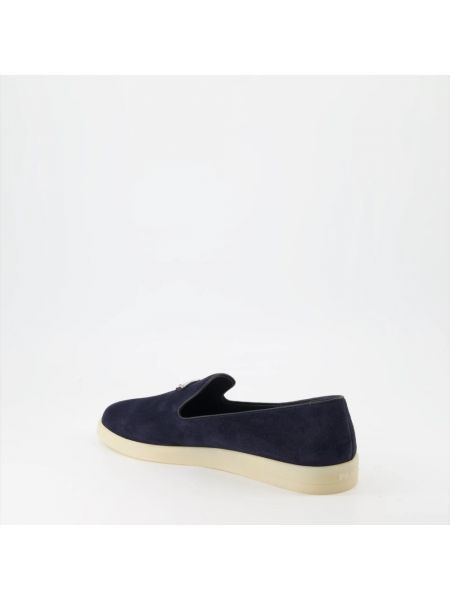 Loafers de terciopelo‏‏‎ Prada azul
