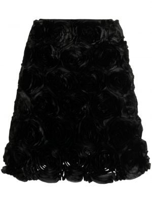 Svilena suknja s cvjetnim printom Meryll Rogge crna