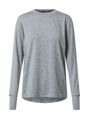 Меланж тениска с дълъг ръкав Nike сиво