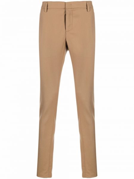 Pantalones chinos slim fit Dondup marrón