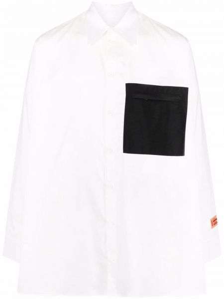 Camisa oversized con bolsillos Heron Preston blanco