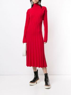 Vestido de punto Junya Watanabe rojo