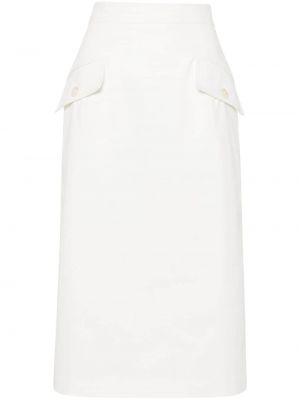 Džínová sukně Alberta Ferretti bílé