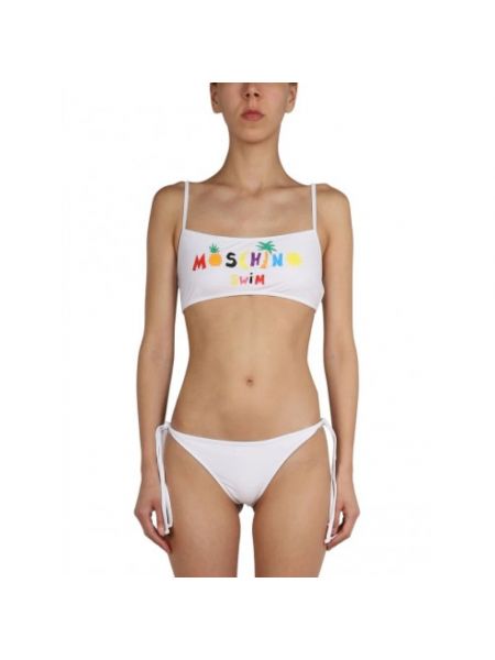 Bikini de playa Moschino blanco