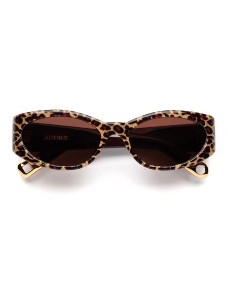 Sonnenbrille mit leopardenmuster Jacquemus