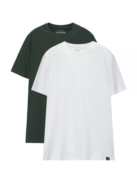 T-shirt Pull&bear hvid