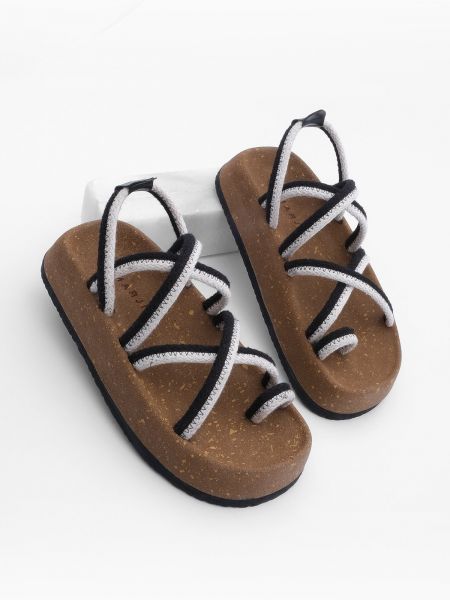 Bavlněné sandály Marjin béžové
