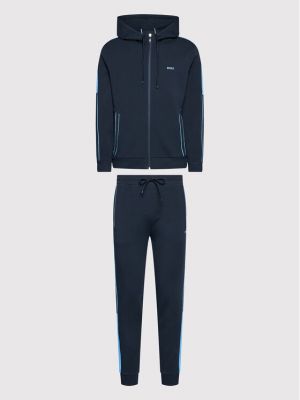 Dres 50477193 Granatowy Regular Fit Boss
