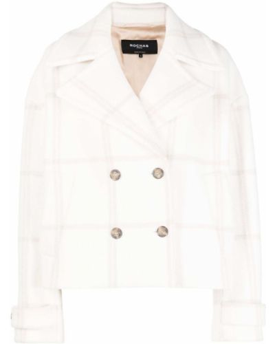 Sjekket lang blazer Rochas