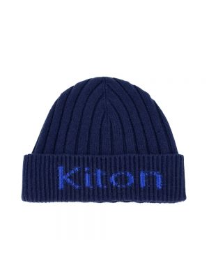 Dzianinowa czapka Kiton niebieska