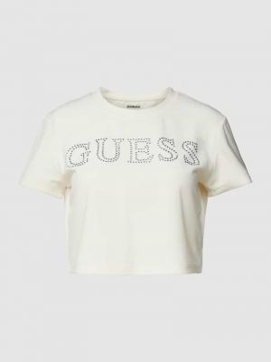 Koszulka Guess Activewear beżowa