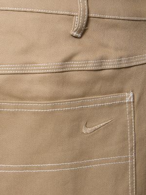 Puuvillased püksid Nike khaki