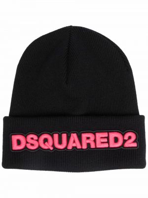 Kapa z vezenjem Dsquared2 črna