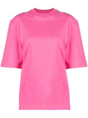 T-shirt con scollo tondo Jacquemus rosa