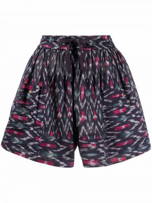 Trykt shorts Isabel Marant étoile blå