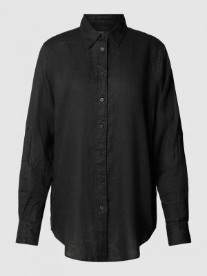 Lniana bluzka Lauren Ralph Lauren czarna