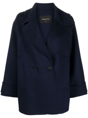 Kabát s knoflíky Fabiana Filippi modrý