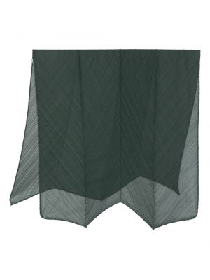 Плисиран прозрачен шал Pleats Please Issey Miyake зелено