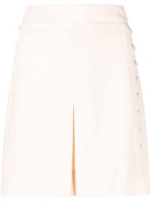 Φούστα mini με κουμπιά See By Chloé λευκό