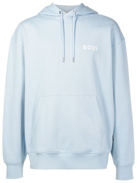 Hoodie Boss blå