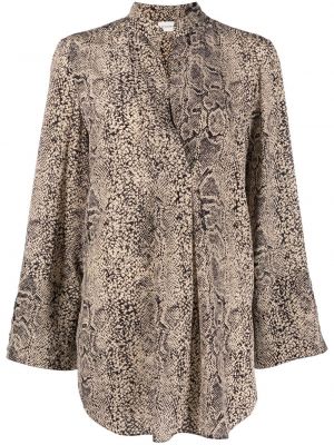 Копринена блуза с принт със змийски принт By Malene Birger