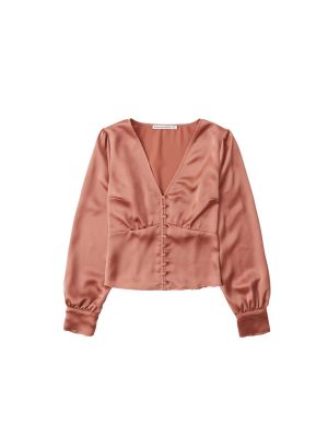 Bluză Abercrombie & Fitch roz