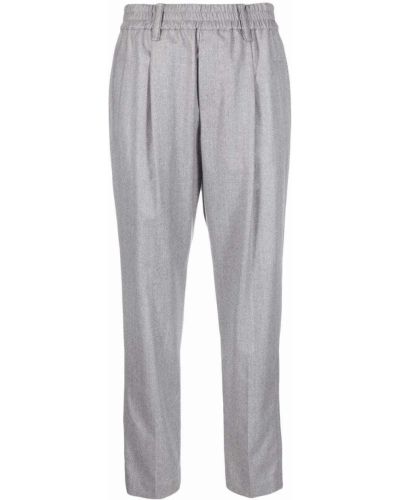 Pantalones con apliques Brunello Cucinelli gris