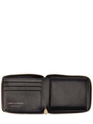 Kockovaná peňaženka na zips Comme Des Garçons Wallet zelená