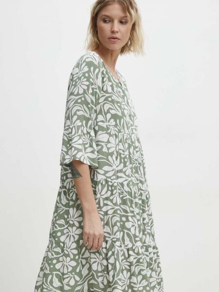 Sukienka mini oversize Answear Lab zielona