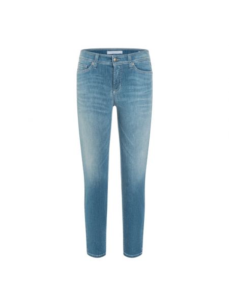 Slim fit jeans shorts Cambio blau