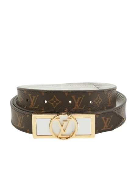 Pasek skórzany Louis Vuitton Vintage brązowy