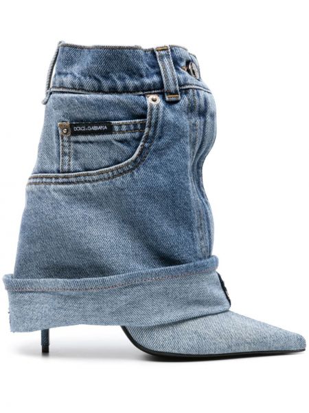 Ankle boots Dolce & Gabbana blau