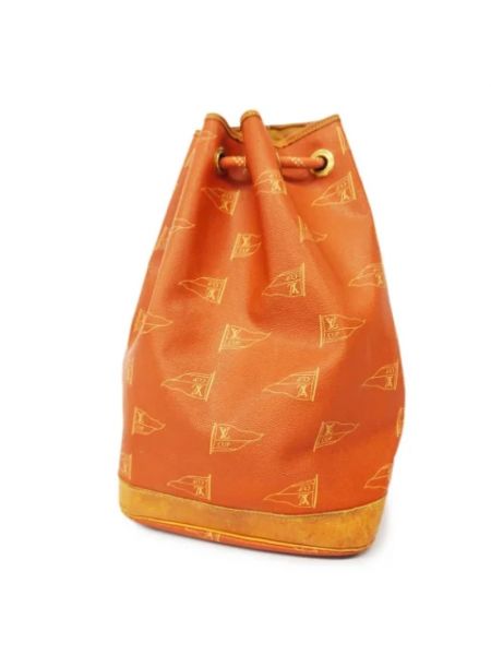 Leder schultertasche Louis Vuitton Vintage orange