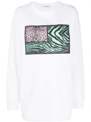 Sweatshirt mit print Roberto Cavalli weiß