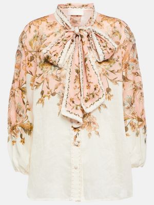 Блузка в цветочек с принтом Zimmermann