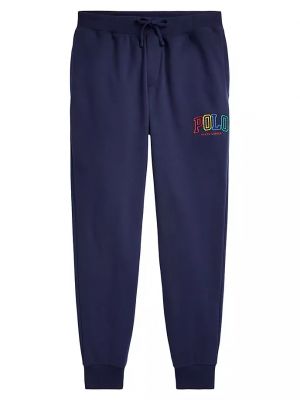 Флисовые спортивные штаны Polo Ralph Lauren синие