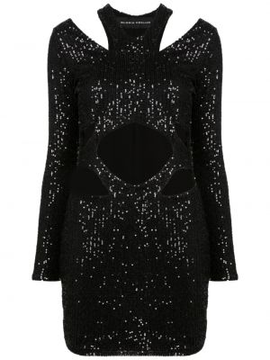 Flitrované mini šaty Gloria Coelho čierna
