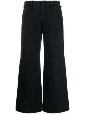 Voľné džínsy s nízkym pásom Ioannes čierna