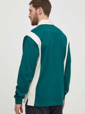 Tricou cu mânecă lungă din bumbac Adidas Originals verde