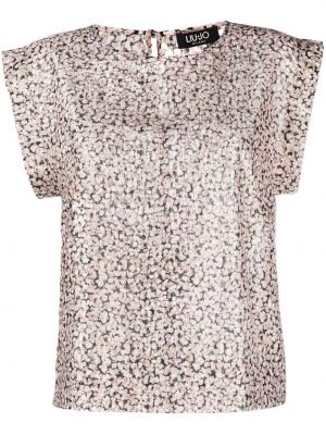 Bluza s cvetličnim vzorcem s potiskom Liu Jo