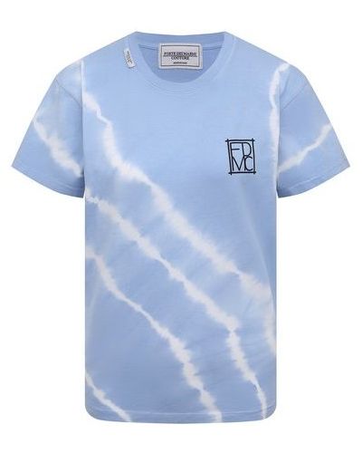 Хлопковая футболка Forte Dei Marmi Couture - Голубой