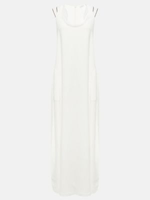 Μάξι φόρεμα Brunello Cucinelli λευκό