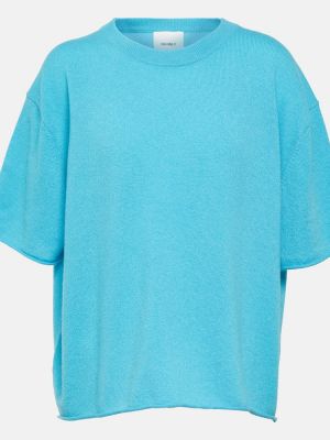 T-shirt en cachemire Lisa Yang bleu