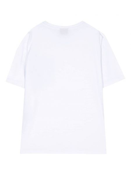 Medvilninis marškinėliai su kišenėmis Mauna Kea balta