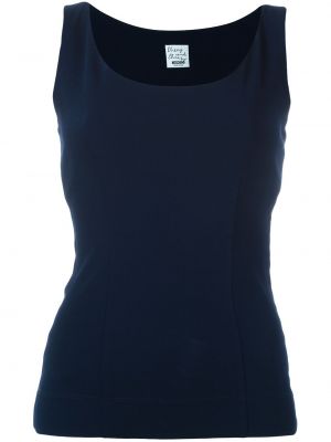 Top sin mangas Moschino Pre-owned azul