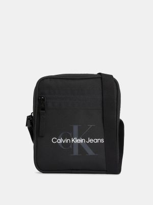 Bolsa de deporte con cremallera Calvin Klein Jeans negro