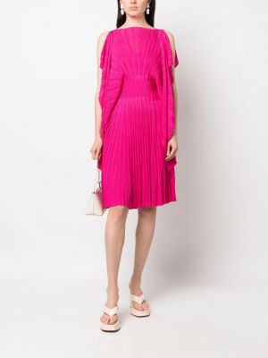 Plisované šaty Antonino Valenti růžové