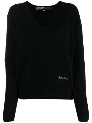 Pullover mit stickerei mit v-ausschnitt Bimba Y Lola schwarz